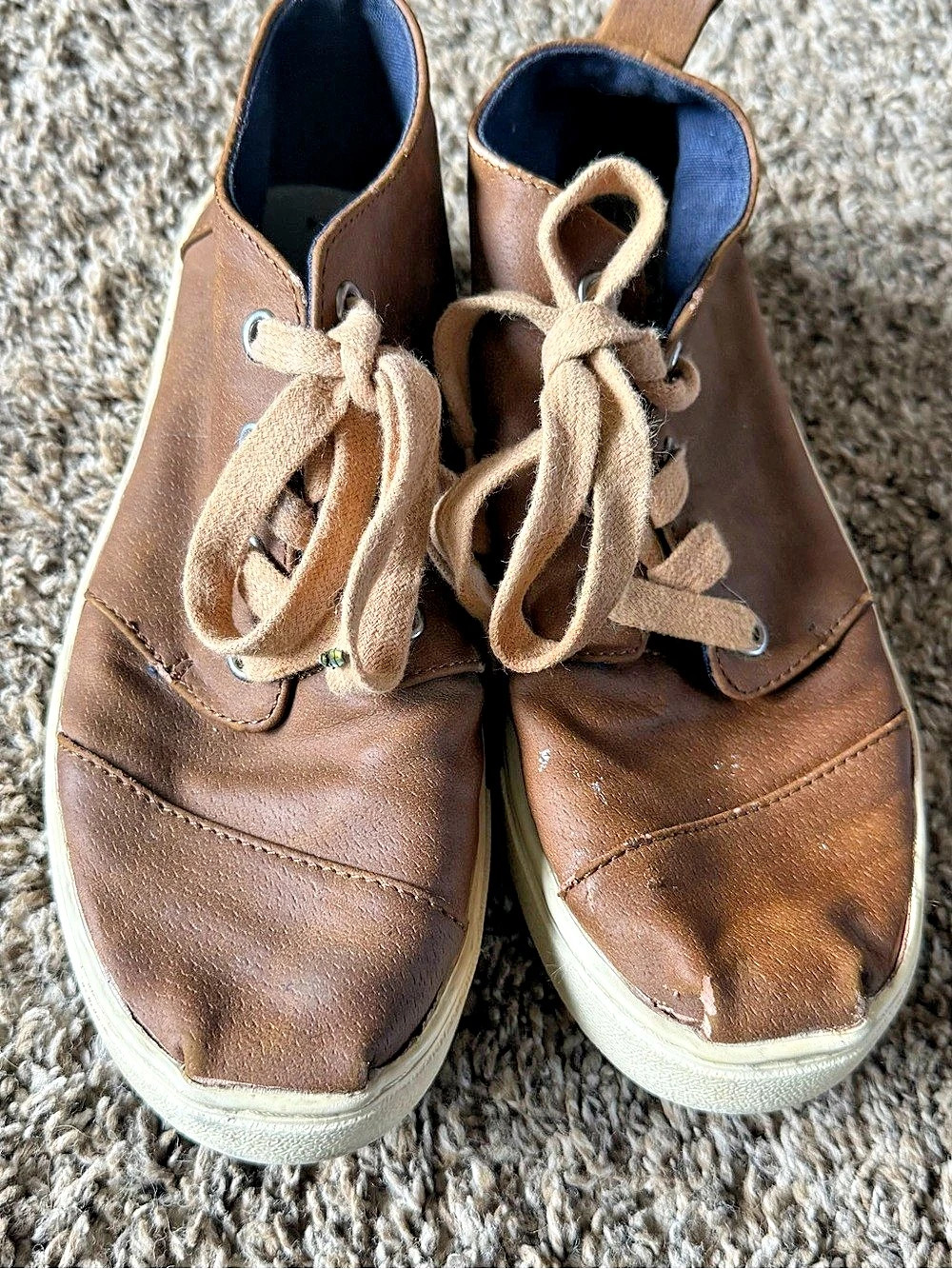 TOMS Botas Cupsole Toffee Microsuede Youth size 4 sho
